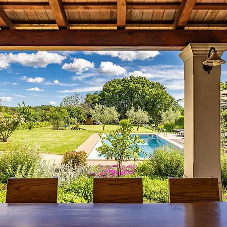 Roza In Istria With Whirlpool And Playground For Kids - Pet Friendly Villa