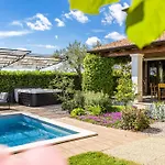 Roza In Istria With Whirlpool And Playground For Kids - Pet Friendly Vila
